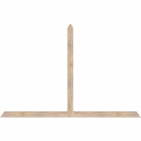 Ekena Millwork Portland Smooth Timber Gable Bracket, Douglas Fir, 84"W x 56"H x 1 1/2"D x 3 1/2"F, 16/12 Pitch GBW084X56X0204POR00SDF